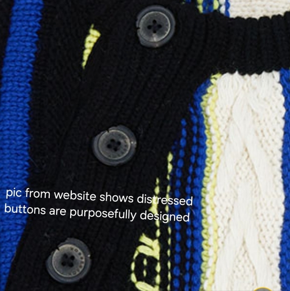 Adererror Ader Error Sweaters Frema knit Noir unisex chunky crewneck sweater A1 - Picture 9 of 16